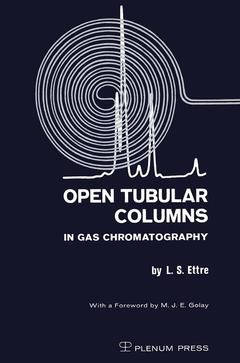 Couverture de l’ouvrage Open Tubular Columns in Gas Chromatography