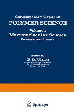 Couverture de l’ouvrage Macromolecular Science
