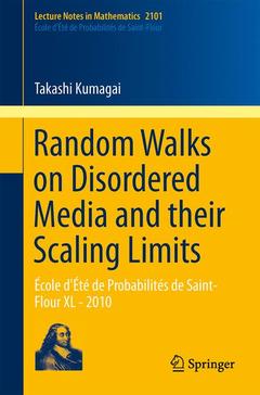 Cover of the book Random Walks on Disordered Media and their Scaling Limits