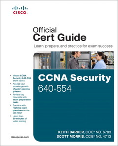 Couverture de l’ouvrage CCNA Security 640-554 Official Cert Guide 