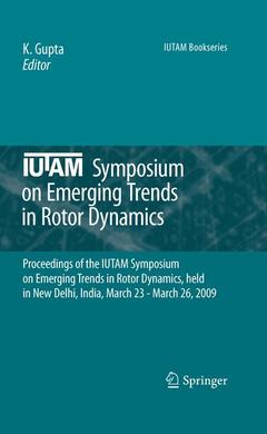 Couverture de l’ouvrage IUTAM Symposium on Emerging Trends in Rotor Dynamics