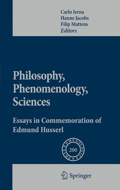Couverture de l’ouvrage Philosophy, Phenomenology, Sciences