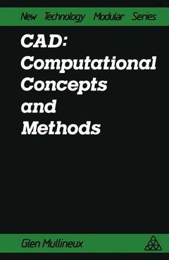 Couverture de l’ouvrage CAD: Computational Concepts and Methods