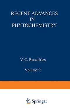 Couverture de l’ouvrage Recent Advances in Phytochemistry