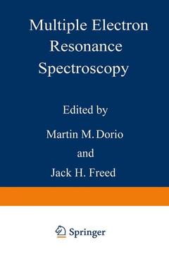 Couverture de l’ouvrage Multiple Electron Resonance Spectroscopy