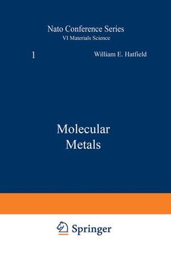 Couverture de l’ouvrage Molecular Metals