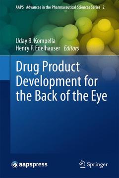 Couverture de l’ouvrage Drug Product Development for the Back of the Eye