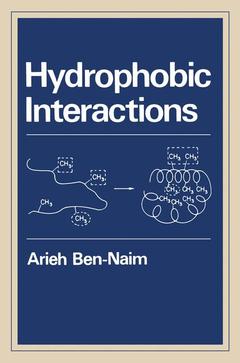Couverture de l’ouvrage Hydrophobic Interactions