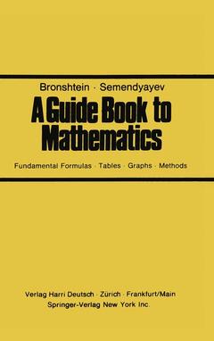 Couverture de l’ouvrage A Guide Book to Mathematics