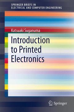 Couverture de l’ouvrage Introduction to Printed Electronics