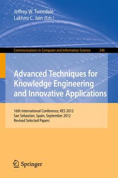 Cover of the book Advanced Techniques for Knowledge Engineering and Innovative Applications