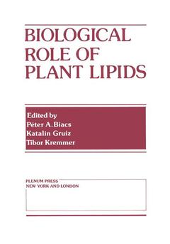 Couverture de l’ouvrage Biological Role of Plant Lipids
