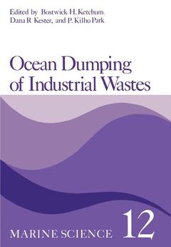 Couverture de l’ouvrage Ocean Dumping of Industrial Wastes