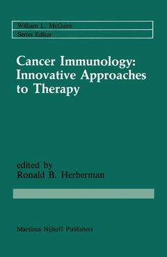 Couverture de l’ouvrage Cancer Immunology: Innovative Approaches to Therapy
