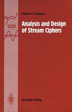 Cover of the book Analysis and Design of Stream Ciphers