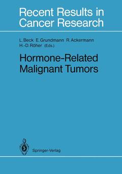 Couverture de l’ouvrage Hormone-Related Malignant Tumors