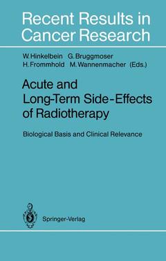 Couverture de l’ouvrage Acute and Long-Term Side-Effects of Radiotherapy