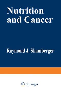 Couverture de l’ouvrage Nutrition and Cancer