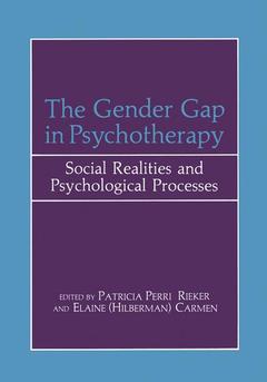 Couverture de l’ouvrage The Gender Gap in Psychotherapy