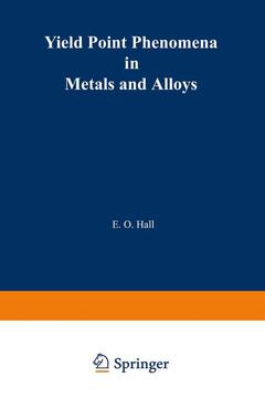 Couverture de l’ouvrage Yield Point Phenomena in Metals and Alloys