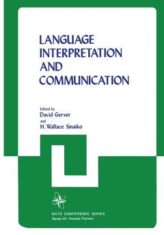Couverture de l’ouvrage Language Interpretation and Communication