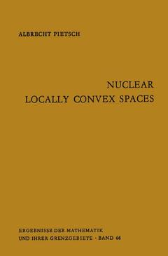 Couverture de l’ouvrage Nuclear Locally Convex Spaces