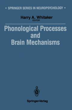 Couverture de l’ouvrage Phonological Processes and Brain Mechanisms