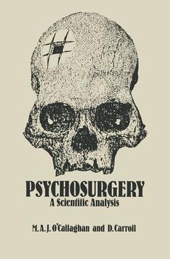 Couverture de l’ouvrage Psychosurgery