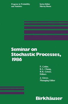 Couverture de l’ouvrage Seminar on Stochastic Processes, 1986