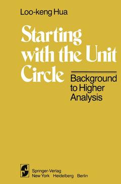 Couverture de l’ouvrage Starting with the Unit Circle