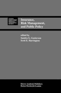 Couverture de l’ouvrage Insurance, Risk Management, and Public Policy