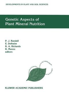 Couverture de l’ouvrage Genetic Aspects of Plant Mineral Nutrition