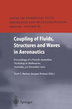 Couverture de l’ouvrage Coupling of Fluids, Structures and Waves in Aeronautics