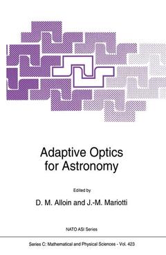 Couverture de l’ouvrage Adaptive Optics for Astronomy