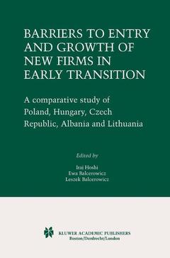 Cover of the book Barriers to Entry and Growth of New Firms in Early Transition