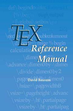 Couverture de l’ouvrage TeX Reference Manual