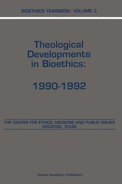 Couverture de l’ouvrage Bioethics Yearbook