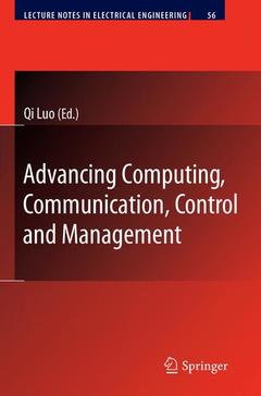 Couverture de l’ouvrage Advancing Computing, Communication, Control and Management