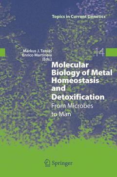 Couverture de l’ouvrage Molecular Biology of Metal Homeostasis and Detoxification