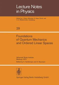 Cover of the book Foundations of Quantum Mechanics and Ordered Linear Spaces