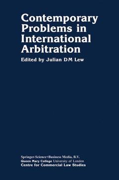 Couverture de l’ouvrage Contemporary Problems in International Arbitration