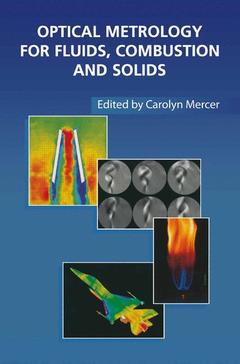 Couverture de l’ouvrage Optical Metrology for Fluids, Combustion and Solids
