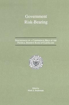 Couverture de l’ouvrage Government Risk-Bearing