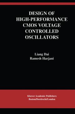 Couverture de l’ouvrage Design of High-Performance CMOS Voltage-Controlled Oscillators