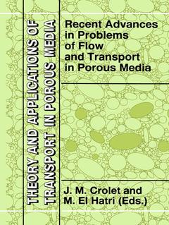 Couverture de l’ouvrage Recent Advances in Problems of Flow and Transport in Porous Media