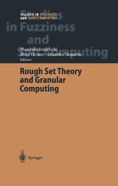 Couverture de l’ouvrage Rough Set Theory and Granular Computing