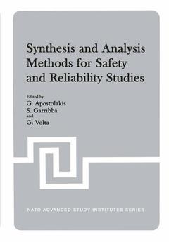 Couverture de l’ouvrage Synthesis and Analysis Methods for Safety and Reliability Studies