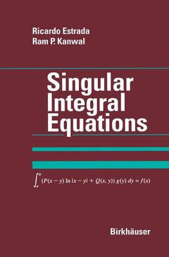 Couverture de l’ouvrage Singular Integral Equations