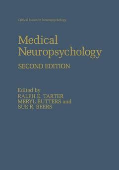 Couverture de l’ouvrage Medical Neuropsychology