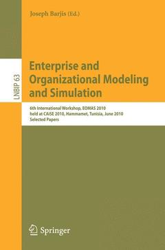 Couverture de l’ouvrage Enterprise and Organizational Modeling and Simulation